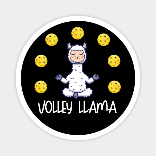 Pickleball Gifts The Volley Llamas Funny Pickleball Magnet